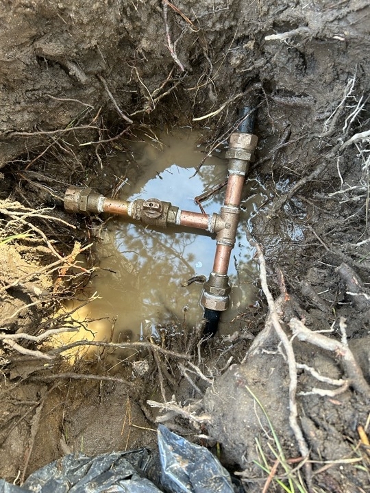 Pipe Leak Repair, Replaced the damaged tee, shut off valve, and connecting fittings